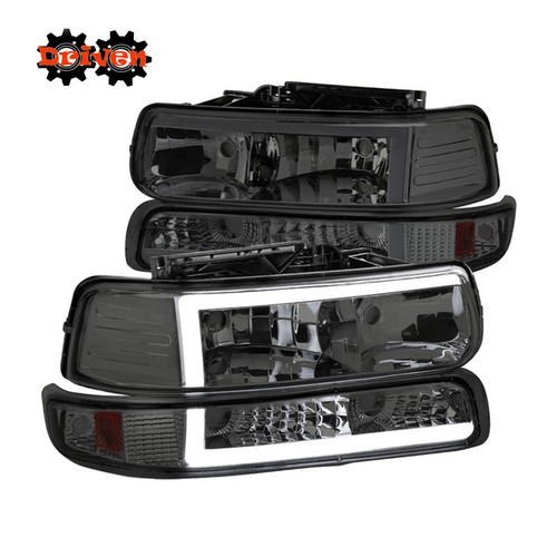 Buy 92-99 GMC SUBURBAN YUKON BLACK EURO CLEAR LENS SIGNAL BUMPER LIGHTS C/K LAMPS In La Puente - Foto 9