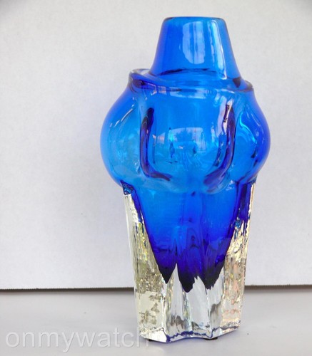 MUY RARO Jarrón de Vidrio Artístico FIRMADO De Colección Daniel HERTZSON 9" h CAAMORA GLASSWORKS '91 - Imagen 4 de 13