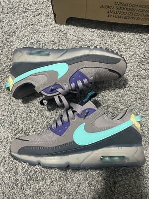 Men s Nike Air Max 90 Terrascape Brown Light Blue Size 8 DQ3987-001
