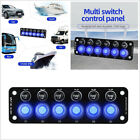 <!--F#f_0-->Car RV 6 Position Multi Port Socket & Switch Power Button Toggle Switch Blue LED<!--F/-->