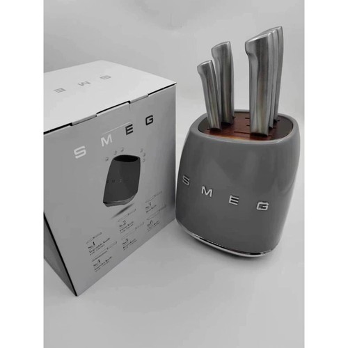 Smeg 7-Piece NEW knife Block set stainless steel Multicolor - FAST SHIPPING DHL - Picture 20 of 21