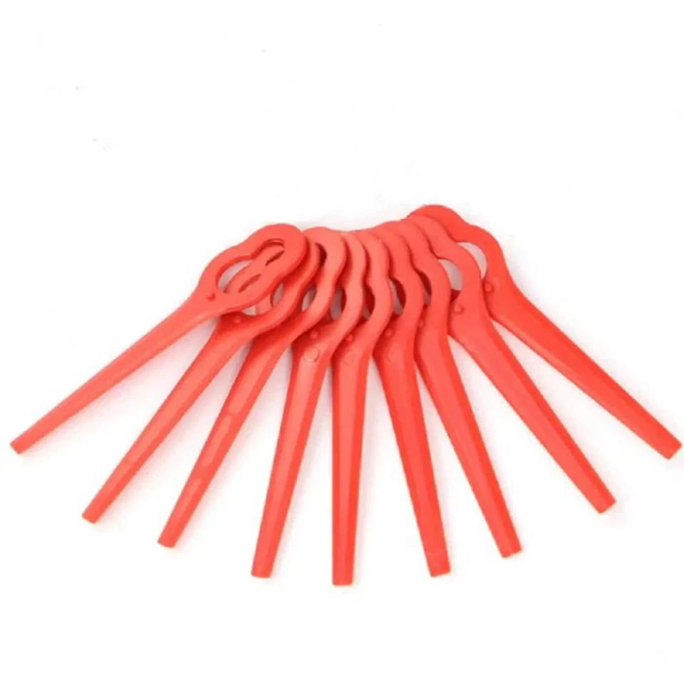 100 Lames Plastique Coupe Bordure Florabest LIDL Gros Trou 10mm Petit Trou 5mm - Photo 4/4