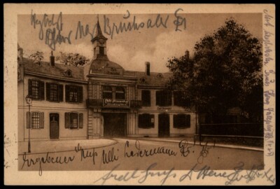 Frankfurt a. M. NIEDERRAD * Kaffee Conditorei Frauenhof * an Dr. med. Levy, 1923