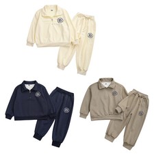 Kids Boys Sets Weekend Outfits Sports Tracksuits Jogging Sweatpants Zipper Soft