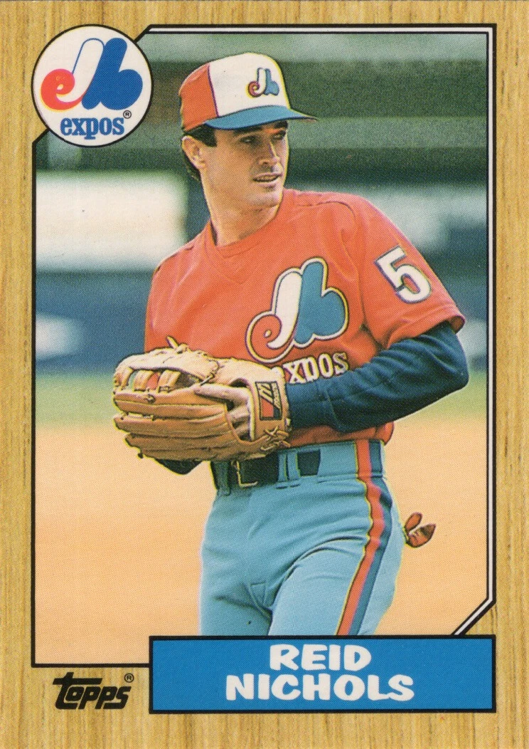 Reid Nichols 1987 Topps Traded Baseball card #87T Montreal Expos