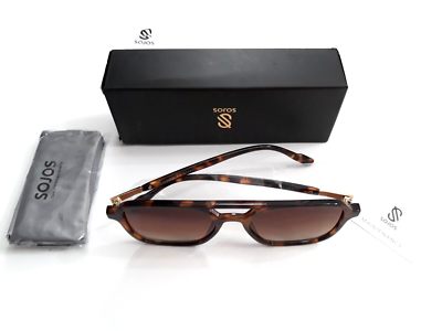 NEW SOJOS RETRO AVIATOR SUNGLASSES WOMAN MEN RECTANGLE  display picture 2