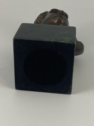 Bronze Bust of Brutus, Roman Emporer on Marble Base - Picture 6 of 8