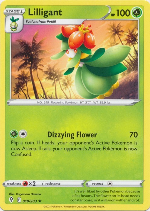 Lilligant 10 Rare Evolving Skies Pokemon TCG