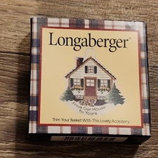 LONGABERGER 1999 FROM OUR HOUSE TO YOURS TIE-ON #35718 NOS NEW #2
