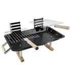 Hibachi BBQ Grill Portable Steel for Gardens Picnics Beach Camping Caravan