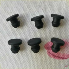Ø2.5mm ~ Ø14mm Black Snap-on Hole Plugs Blanking Silicone End Caps Inserts Pipe