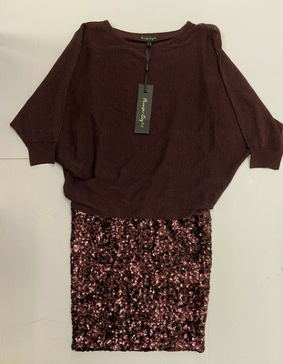 Phase Eight Geonna Sequin Skirt Dress 