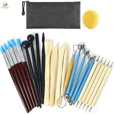 Polymer Clay Tools Modeling Clay Sculpting Tools Set with Air Dry Clay 25 Pieces