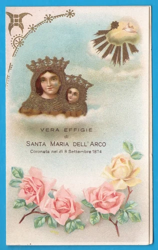 Vera Effigie di Santa Maria dell'Arco Calendarietto Anno 1929 MA013 - Foto 1 di 3