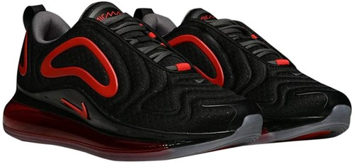 Original Unisex Nike Air Max 720 GS Black Red Trainers AQ3196 018 | eBay