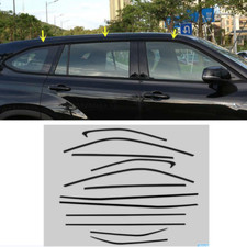 For Toyota Highlander 2020-2024 Black External Window Frame Strip Cover Trim 12P