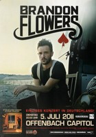 Brandon Flowers - Flamingo, Offenbach & Frankfurt 2011 | Konzertplakat | Poster