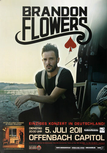 Brandon Flowers - Flamingo, Offenbach & Frankfurt 2011 | Konzertplakat | Poster-image