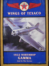 ERTL Wings of Texaco 1932 Norththrop GAMMA Die Cast Plane/Bank