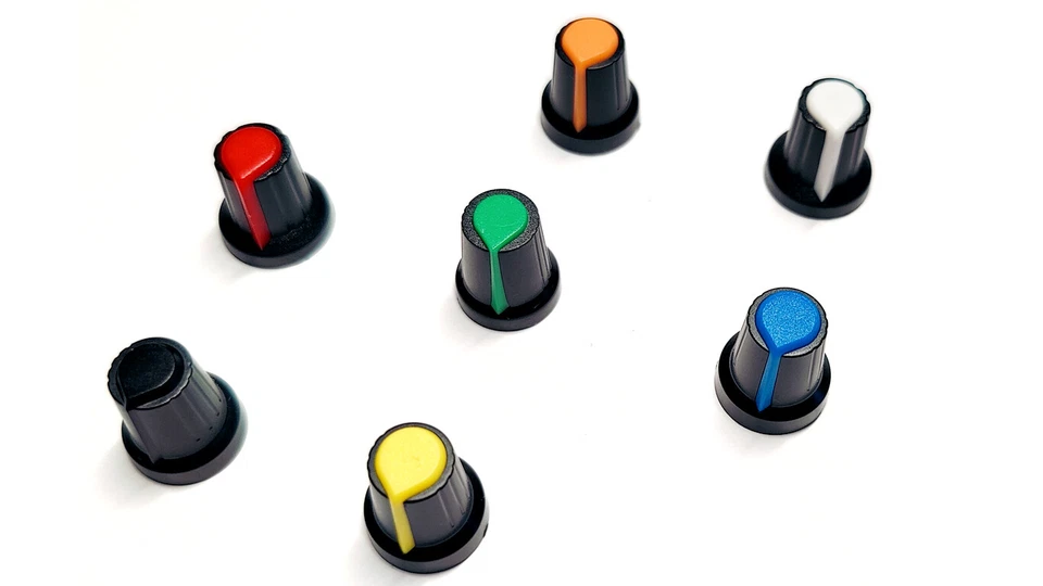 CHRISTIAN'S TECHNIK SHOP Potenciómetro botón para eje de 6 mm - color a elegir