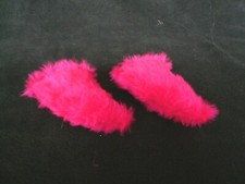 Helmohren Skihelm HÖRNER  OHREN  Ski   FLAUSCH NEU PINK  Helmschmuck Fahrradhelm