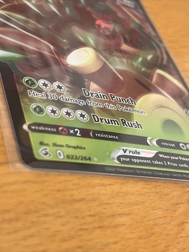 Pokémon TCG Rillaboom V Fusion Strike 022/264 Holo Ultra Rare Holo - Picture 4 of 4
