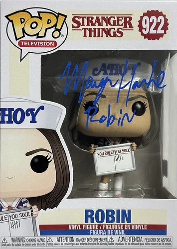 🔥Funko Pop! Stranger Things: Robin (Ahoy Outfit) #922 Signed Maya Hawke W/COA🔥