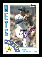 1984 Topps All Star 396 Jesse Orosco  signed auto autograph purple sig BXCP47