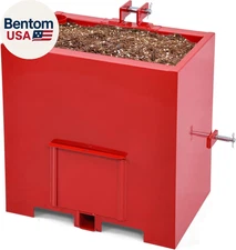 3 Point Hitch Ballast Box, 800 Lbs Tractor Ballast Box with 2'' Quick Hitch Rece