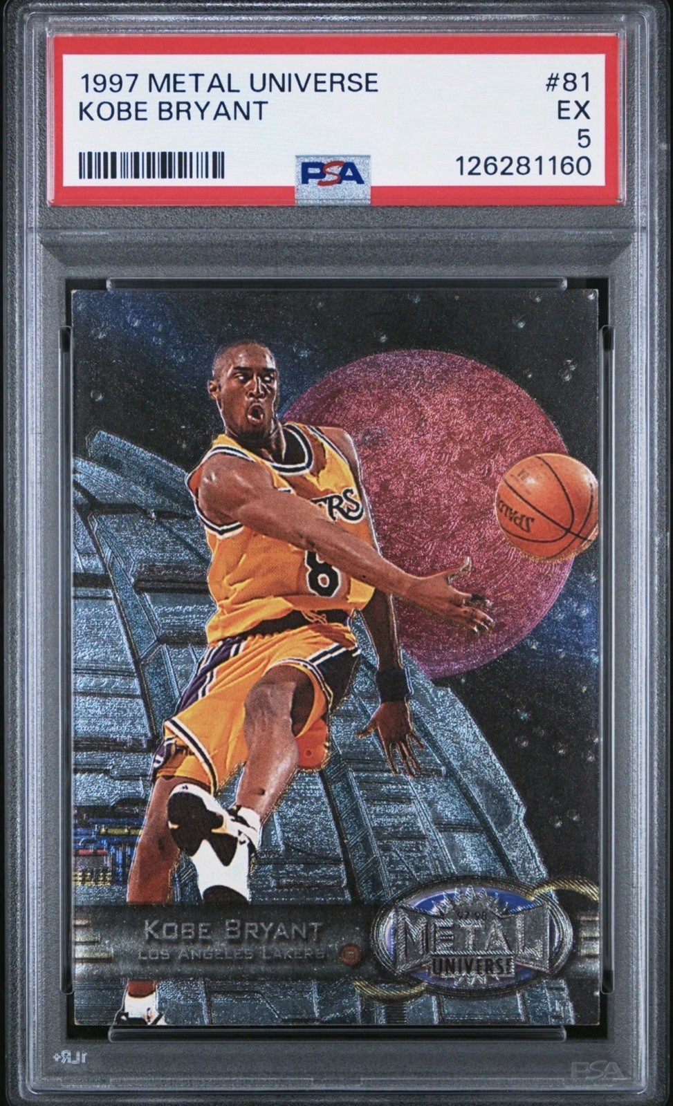 🔥 1997 METAL UNIVERSE #81 KOBE BRYANT DEATHSTAR LAKERS PSA ‼️FREE SHIP