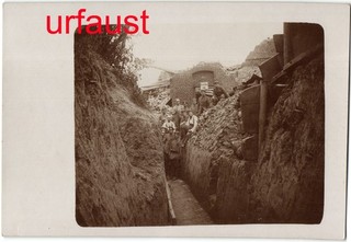 German WWI Trench through the Houses of Frelinghien Photo