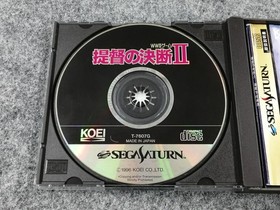 Koei Admiral's Decision II Sega Saturn Game Used, scratches, dirt