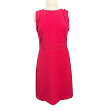 Ann Taylor Pink Sheath Dress Size 4 Sleeveless Career Work NWT
