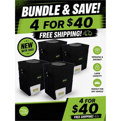 #ad Car Truck Boat Trash Can Bin 4 $40 amp; 20 trash bags Small Spaces NEW Father#x27;s Day $40.00