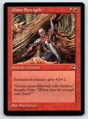 MTG Giant Strength Normal C Tempest (TMP) 178 NM Magic