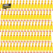 150 Pcs 6.3 Inch Rubber Chicken Squeaky Toys Bulk, Mini Funny Screaming Chicken