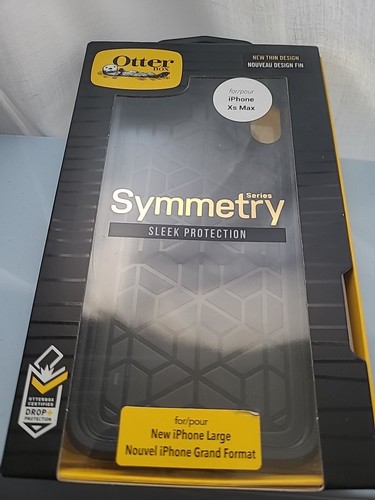 Otterbox iPhone XS Max Case Black Sleek Protection Symmetry Drop Ultra Slim - Picture 2 of 4