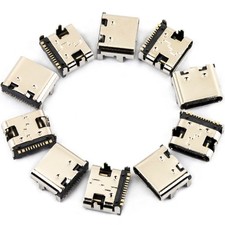 USB Type C 3.1 Female Socket Connector Jack Port for DIY Electronics - 10 Pack