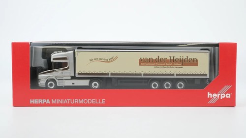 Herpa 1/87 314688 Scania Hauber con BW Van der - NUEVO | Condition: Gebraucht