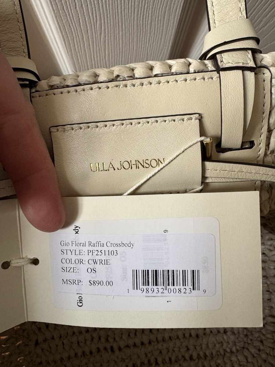 love Ulla Johnson Gio Floral Raffia Crossbody Bag NWT | eBay