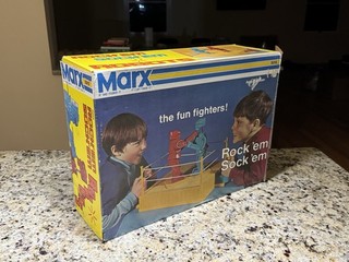 Marx Toys Rock'em Sock'em Robots Original Collectible With Manual