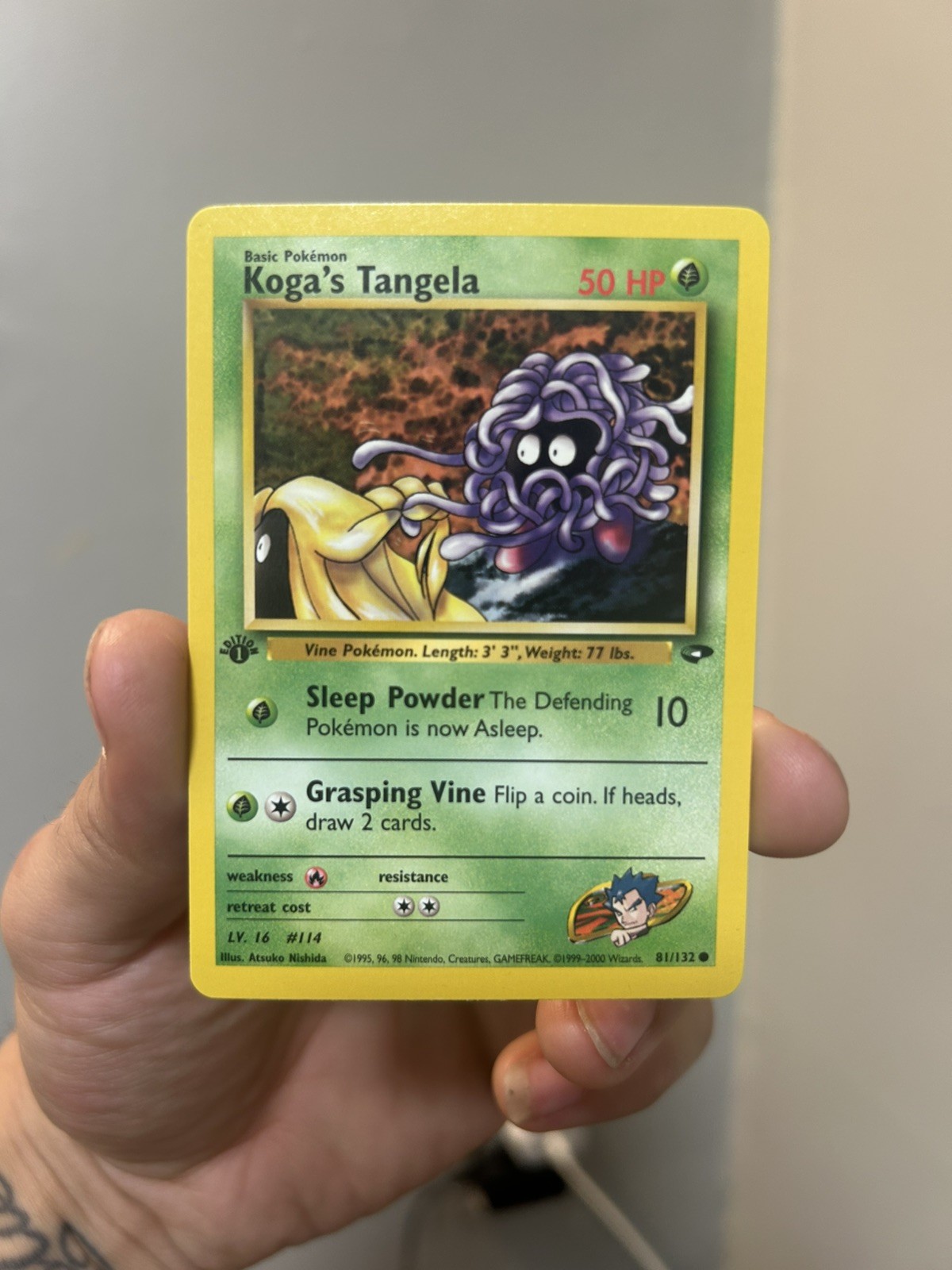 Koga's Tangela 81/132 Gym Challenge Regular 1sty