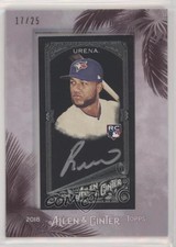 2018 Topps Allen & Ginter's X Mini Silver Framed 17/25 Richard Urena Auto 0c2