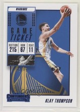 2018-19 Panini Contenders Game Ticket Blue 43/49 Klay Thompson #96 1s6