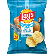 Lay's Salt Vinegar Potato Snack Chips,Party Size, 12.5 oz Bag