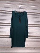 NWT Womens Long Sleeve Dark Green Body Con Dress Fashionnova Size XL