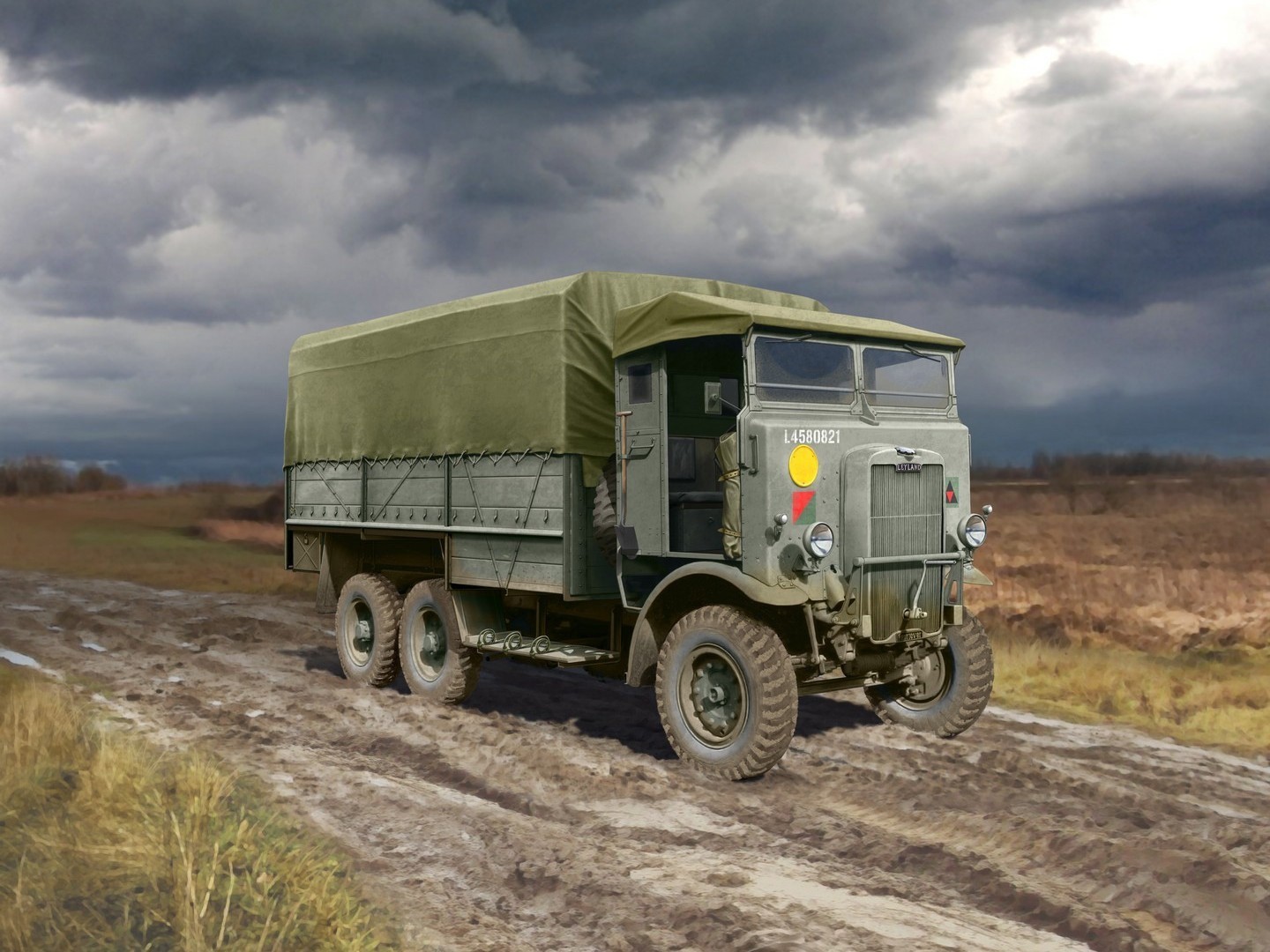 ICM 1:35 Leyland Retriever General Service WWII British Truck Plastic Model Kit