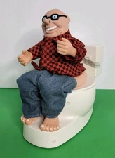 Commode Charlie Novelty Toy Funny Toilet Guy - Farts & Sings