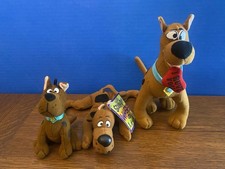 Vintage Set of 3 Scooby-Doo Stuffed Animals 1998/99 Rare Cartoon Network