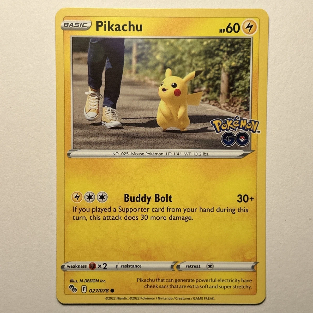Pikachu 027/078 Pokémon GO for sale | eBay